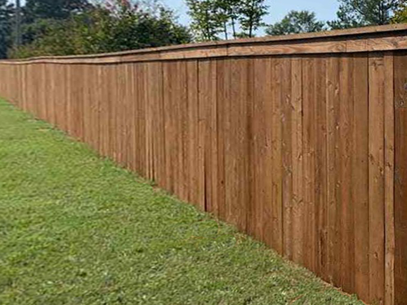 Genoa Arkansas wood privacy fencing
