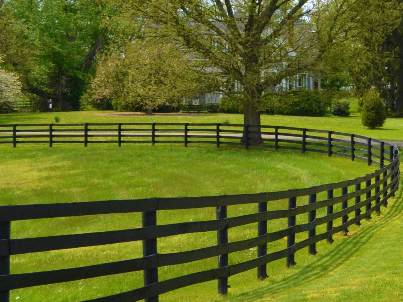 Lewisville AK rail style wood fence